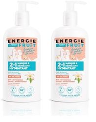 ENERGIE FRUIT | Masque + Après Shampoing | Monoï & Huile de Macadamia BIO | Cheveux Secs Abimés | Vegan | 300ml (Lot de 2)