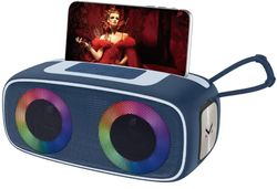 Majestic FIRE 13 – Speaker bluetooth portatile, 5 effetti luci LED, ingressi USB/microSD/AUX-IN, Batteria ricaricabile, funzione TWS, fessura per appoggio smartphone