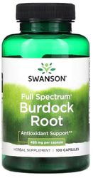 Swanson - Full Spectrum Burdock Root, 460mg | Detox and Immune Support - 100 Capsules