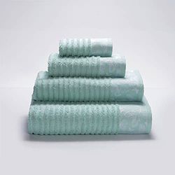 Sancarlos TOSCA - Asciugamano da toeletta, 100% cotone, colore: verde menta, dimensioni: 30 x 50 cm