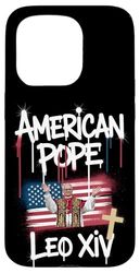 Papa Leone XIV Papa Americano Cristiano Cattolico Pop Art Custodia per iPhone 15 Pro