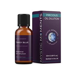 Mystic Moments | Tansy Blue Precious Oil Dilution 50ml 3% Jojoba Blend Perfect for Massage, Skincare, Beauty and Aromatherapy