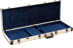 Gator CASES – Custodia Rigida per Basso Elettrico, Esterno in Iuta, Interno in Velluto Blu, Design Vintage, Chiusura con Serratura (GW-JM BASS)