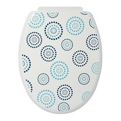 MSV Asiento W.C. 'Dots', Azul, 47x36.5x3.5 cm, 102 Unidades