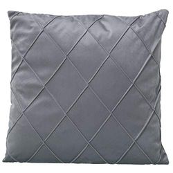 COJÍN TERCIOPELO GRIS C/CREMALLERA_45X45CM