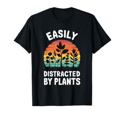 Men Boys Girls Kids Easily Distracted By Plants T-Shirt