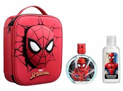 Marvel Spiderman Kids Gift Set Includes Eau de Toilette Spray, Shower Gel & Zip Case, Natural & Vegan, Dermatologically Tested Gift Set, Perfect for Boys & Girls