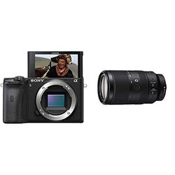 Sony Alpha 6600 Fotocamera Digitale Mirroless ad Obiettivi Intercambiabili, ILCE6600B + SEL70350G Obiettivo con Zoom 70-350mm F4.5-6.3, Serie G, Stabilizzatore Ottico, APS-C, Innesto E, SEL70350G