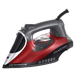 Russell Hobbs stoomstrijkijzer [2600W, 210 g/min extra stoomstoot] One-Temperature (voor alle stoffen, keramische toermalijn strijkzool, 350 ml watertank, zelfreinigend, anti-kalk) 25090-56