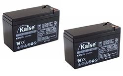 Kaise Technologies Batería de Plomo AGM VRLA 12 V- 7Ah/Modelo KB1270 Security/2 Unidades