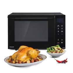 Panasonic NN-DF38PBEPG Forno Combinato Microonde e Grill, 1000W, 23L, Tecnologia Inverter, Modalità Eco Combi, 16 Programmi Automatici e Scongelamento, Vassoio Smaltato, Griglia Metallica, Nero