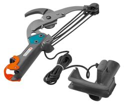 GARDENA 00297-20 - Tesoura de pértiga de bigorna combisystem, tesoura de cortarmas, transmissão de rolos quíntuple, para ramos com diâmetro máximo 35 mm, cabo de tração resistente 4,7 m, cabo em D
