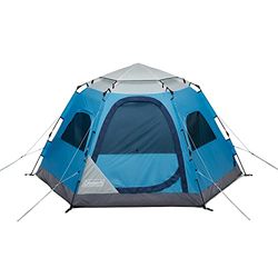 Coleman Campingtent voor 4 personen, pop-up camp burst, snelle 45s-installatie, met donkere kameroptie, waterdicht, 360° uitzicht, bestand tegen wind tot 35 mph