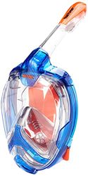 SEAC Magica volledig gezicht antifog masker met zachte gezicht rok, L-XL, Blauw/Oranje