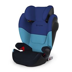 Cybex Silla de coche grupo 2/3, Solution M-Fix SL, Para coches con y sin Isofix, Grupo 2/3 (15-36 kg), Desde los 3 hasta los 12 años, Azul (Blue Moon)