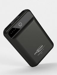 Ansmann 10.8 mini batería externa Negro Polímero de litio 10000 mAh - Baterías externas (Negro, Teléfono móvil/smartphone, Tableta, Rectángulo, Polímero de litio, 10000 mAh, USB)