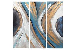 Set van 3 abstracte doeken, 40 x 3 x 120 cm
