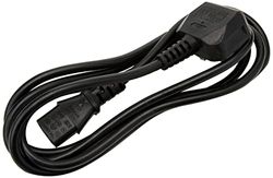 Pro Elec PE01057 UK Plug to IEC C13 Socket mains Lead, 2 m, Black