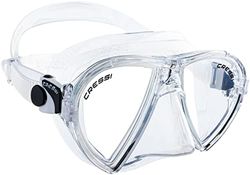 CRESSI Ocean - Mask Ocean or Combo Set Ocean Mask and Snorkel Gamma, One Size, Adults Unisex, Clear/Clear