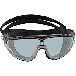 Cressi Skylight Óculos de natação anti-embaciamento, unissexo para adulto, preto/cinzento lentes fumadas, tamanho único