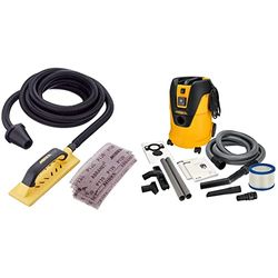 MIRKA Handy Starter-Kit pour ponceuse à main/Ponceuse murale à main avec poignée et Velcro + Aspirateur industriel Aspirateur eau et poussière