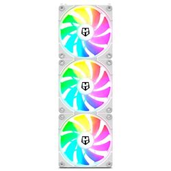 NOX XTREME PRODUCTS Hummer EASY LINK - Set di 3 ventole da 120 mm, LED ARGB, PMW ultra silenzioso, wireless, 4 gommini antivibranti, velocità fino a 1500 RPM, colore bianco