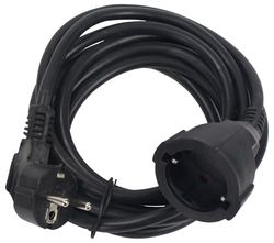Prolongador eléctrico - Negro, 5 m, 3 Tomas, Cable de 1,5 mm², Ideal para Uso doméstico y Herramientas eléctricas.*