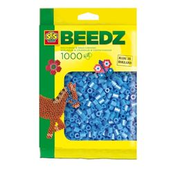 SES Creative 00704 Children's Packet of 1000 Iron-on Beads, Sky Blue