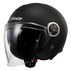 LS2, Casco Moto Jet CLASSY SOLID Matt Black, XS