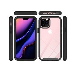 iPhone 11 Pro Clear TPU Hard Case met versterkte zwarte rand