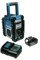Makita DMR112+BL1830B+DC18RC Radio de chantier avec DAB + et Bluetooth + batterie 3 Ah et chargeur