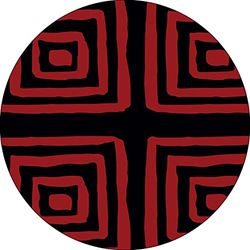 Bonateks, Ronde digitaal bedrukte muismat, antislip onderkant, voor kantoor en thuis, diameter: 22 cm