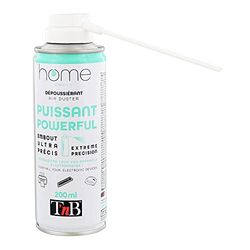 T’nB - Bombe Air Sec - Nettoyage Pc, Aerosol Dépoussiérant 200 mL, Air Comprimé Nettoyage Pc, Air Duster pour Matériel Informatique, Depoussierant Ordinateur, Soufflette Surpuissante - Butane