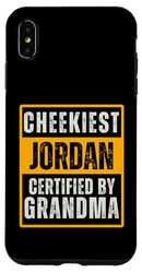 Carcasa para iPhone XS Max Cheekiest Jordan Certified by Grandma Family Funny