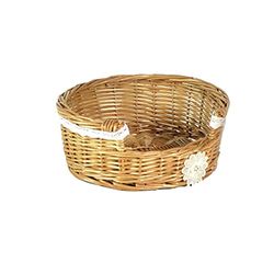 Vacchetti Portapiatti Lorraine C/Pizzo E Fiore Bianco, Multicolore, Grande