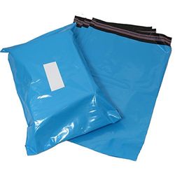 triplast 10 x 35,6 cm plastic envelop tas - baby blauw (1000 stuks)