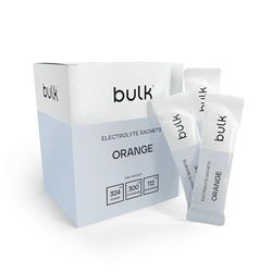 Bulk Sachets d’électrolytes, Saveur Orange, 350 g, Boîte de 30, Hydratation rapide, Soutient la fonction musculaire & réduit la fatigue, Électrolytes essentiels