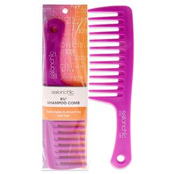 SalonChic Detangler Shampoo Comb 9.5 - Bright Pink For Unisex 1 Pc Comb
