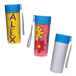 Baker Ross-AW725 Design Your Own Travel Mug – Confezione da 1, Perfetta per i Bambini da Decorare e G, Colore Bianco, AW725