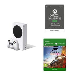 Xbox Series S + Xbox Game Pass Ultimate (3 Abbonamento) + Forza Horizon 4 (Xbox Codice Digitale)