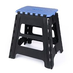 JOLLY Grand Tabouret Pliant, Stable et Robuste, Charge maximale : 150 kg, idéal pour Les Enfants et Les Adultes, Utilisation Polyvalente : Salle de Bain, Camping, Jardin et Voyage, Peu encombrant et