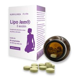 Lemuria Lipolem - Efecto reductor del almacenamiento de grasas y azúcares - complemento alimenticio natural a base de plantas y derivados - 80 cápsulas
