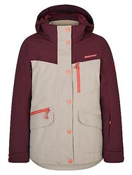Ziener Anoki Giacca da Sci, Invernale, Impermeabile, Antivento, Calda, Argento Beige Tex, 152 Bambine e Ragazze
