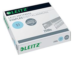 Leitz Softpress häftklamrar S1, galvaniserad, låda med 2 500 häftklammor, 5497000