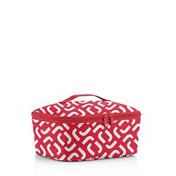 reisenthel Coolerbag M Pocket Koeltas met bovenmateriaal van gerecyclede PET-flessen, ideaal voor de lunch onderweg, rood, Eén maat, boodschappentassen