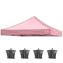 ABCCANOPY - Copertura di ricambio per tettuccio pop-up, 100% impermeabile, disponibile in 18 colori, 4 sacchetti per pesi, NEW PINK