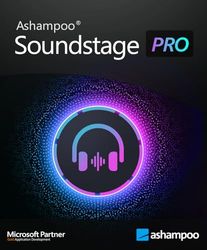 Ashampoo Soundstage Pro - Experimente el verdadero sonido envolvente en su PC a través de auriculares normales | 1 Dispositivo | 1 Usuario | Código de activación PC enviado por email