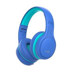 Stereo Bluetooth Headphones Kids Helmets Cool Kids Blue (Volume Limited)