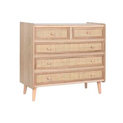 Home ESPRIT Cómoda Natural Madera de Paulonia 80 x 35 x 77 cm