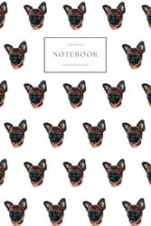 Notebook College Ruled: Brussels Griffon Watercolour Notepad, Lined Dog Journal, 60 Sheets (120 Pages), 6" x 9"